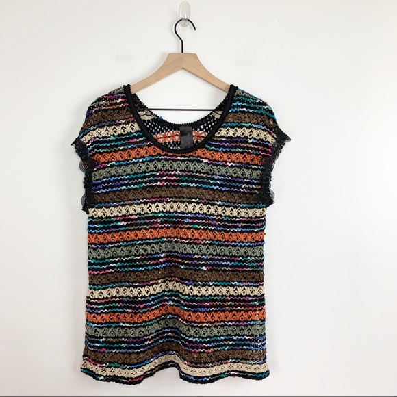 Free People Sweaters - Free People New Romantics Chenille Crochet Top S